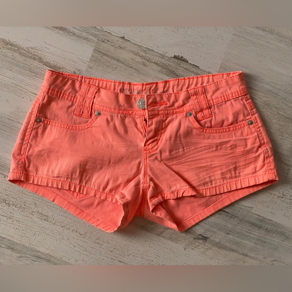 Wishful Park neon orange shorts, size 3